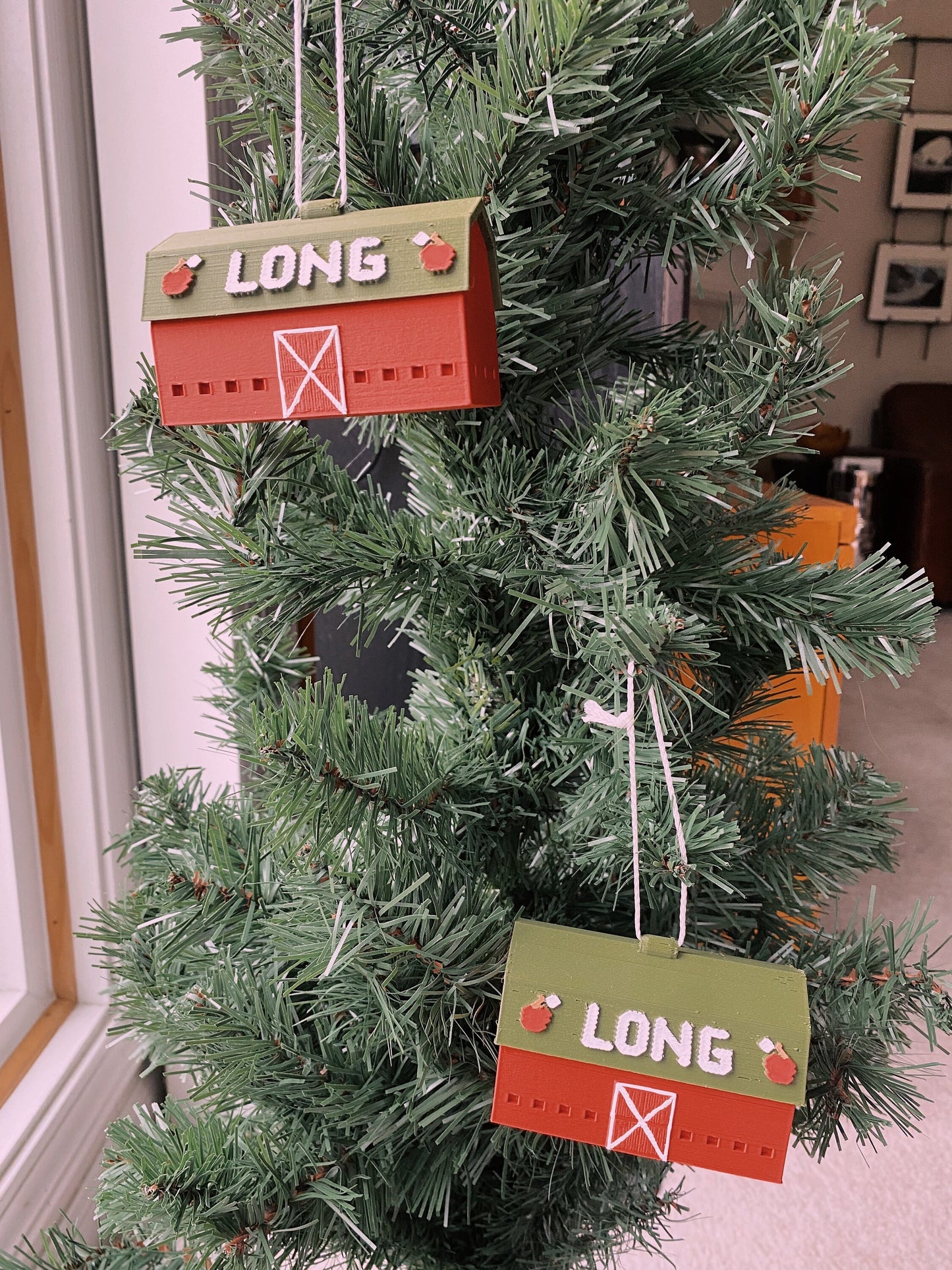 Longs Orchard Cider Mill Barn Commerce Twp. Michigan Miniature Replica Desk/Tree Ornaments