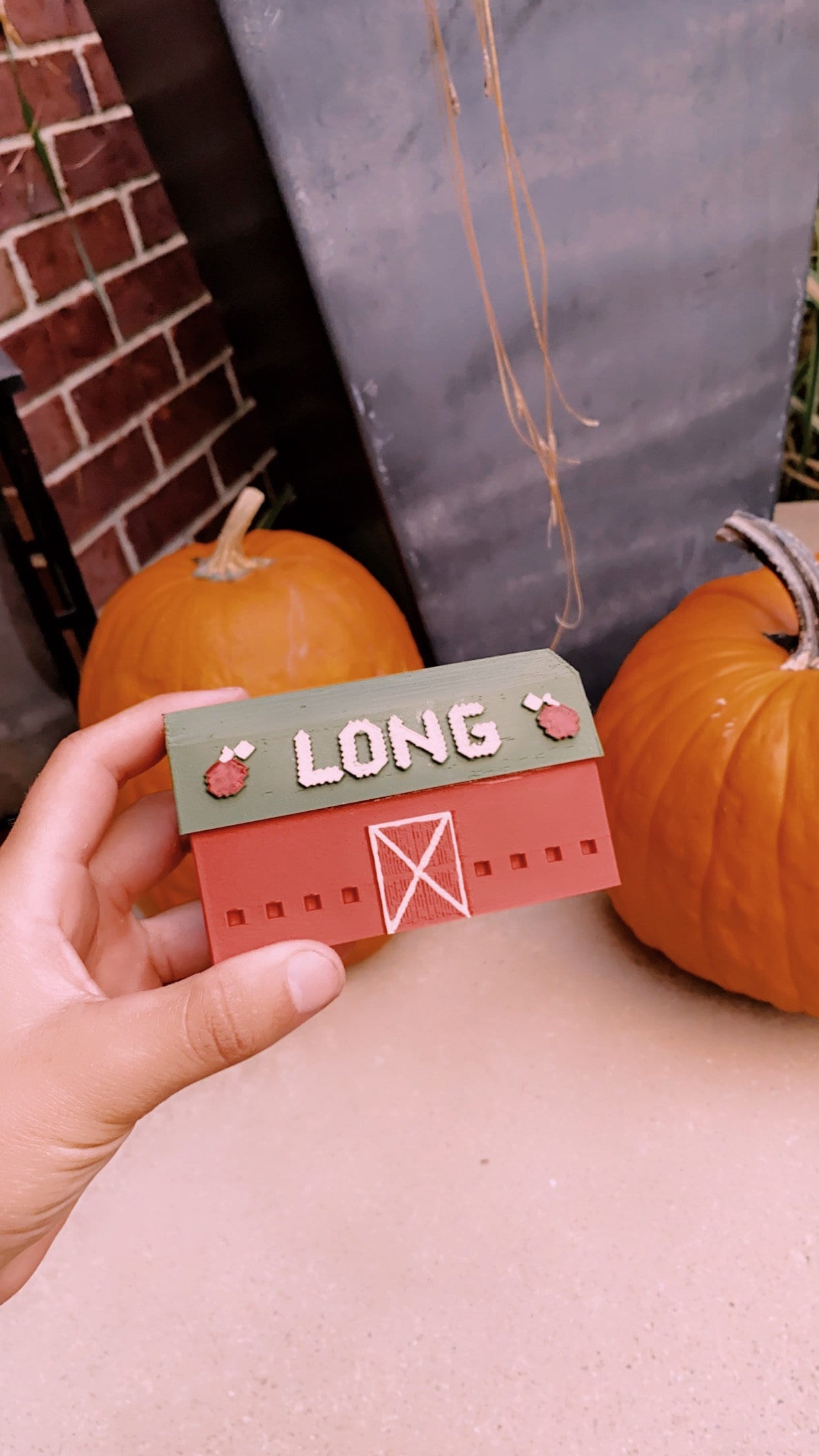 Longs Orchard Cider Mill Barn Commerce Twp. Michigan Miniature Replica Desk/Tree Ornaments