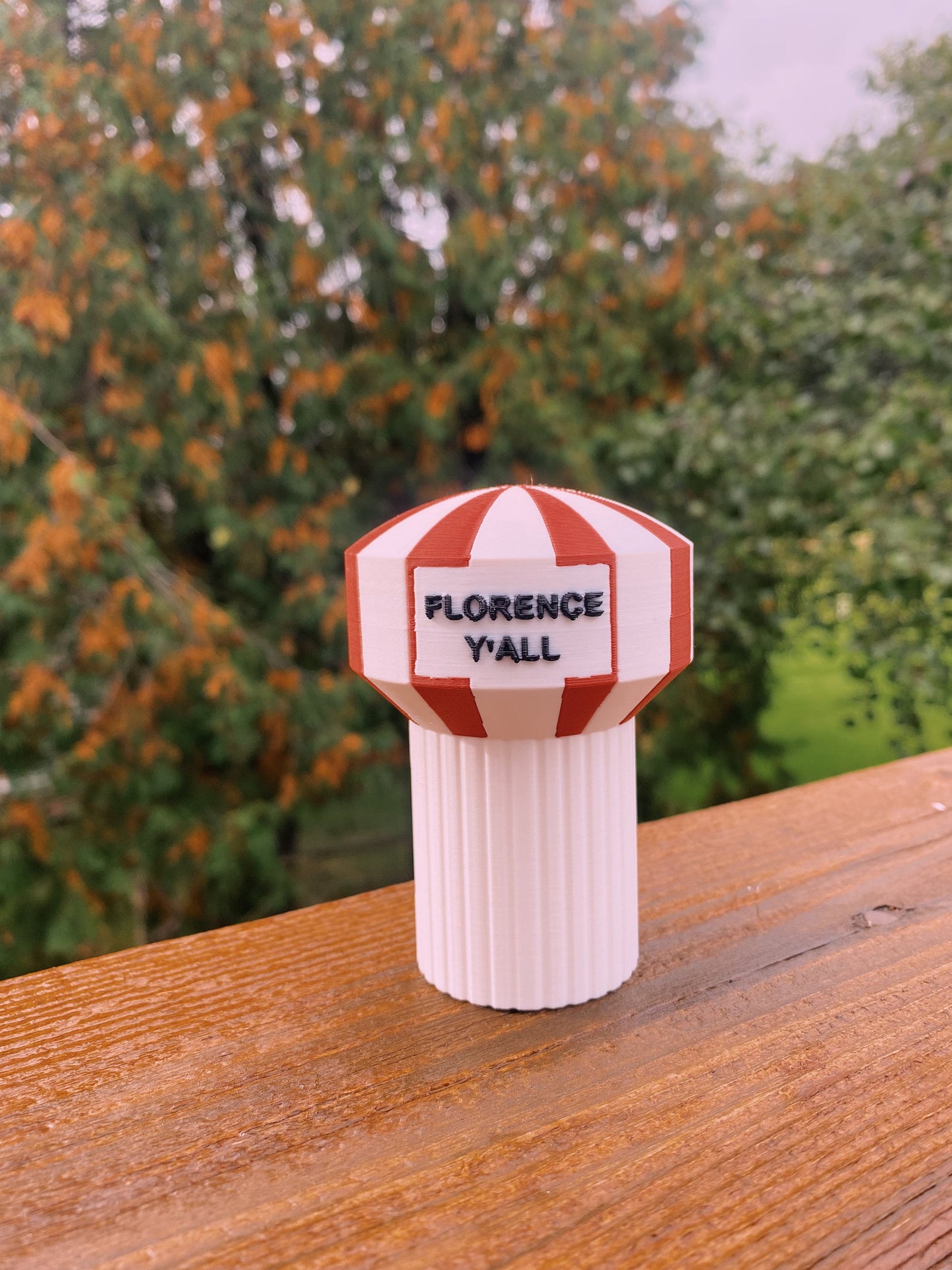 Florence Y'all Kentucky Water Tower Miniature Replica Desk / Christmas Tree Ornament