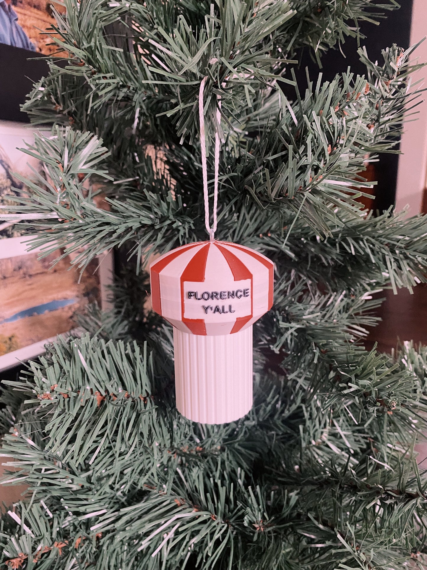 Florence Y'all Kentucky Water Tower Miniature Replica Desk / Christmas Tree Ornament