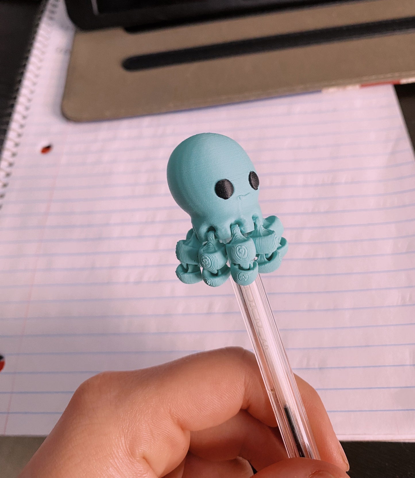3D Printed Articulated Fidget Ocotopus Pencil/Pen Topper