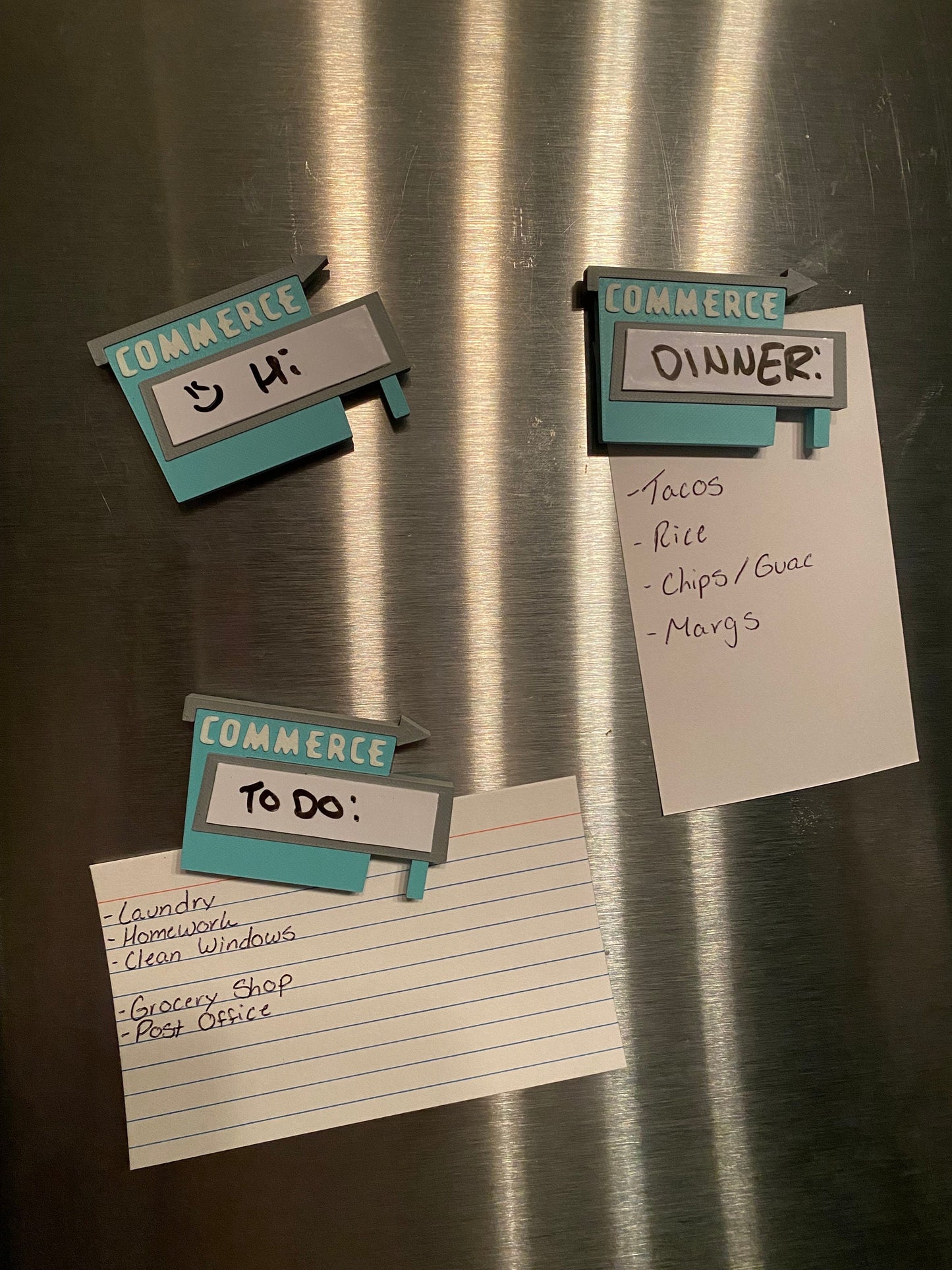 Commerce Drive In Sign Magnets And Dry Erase Magnets
