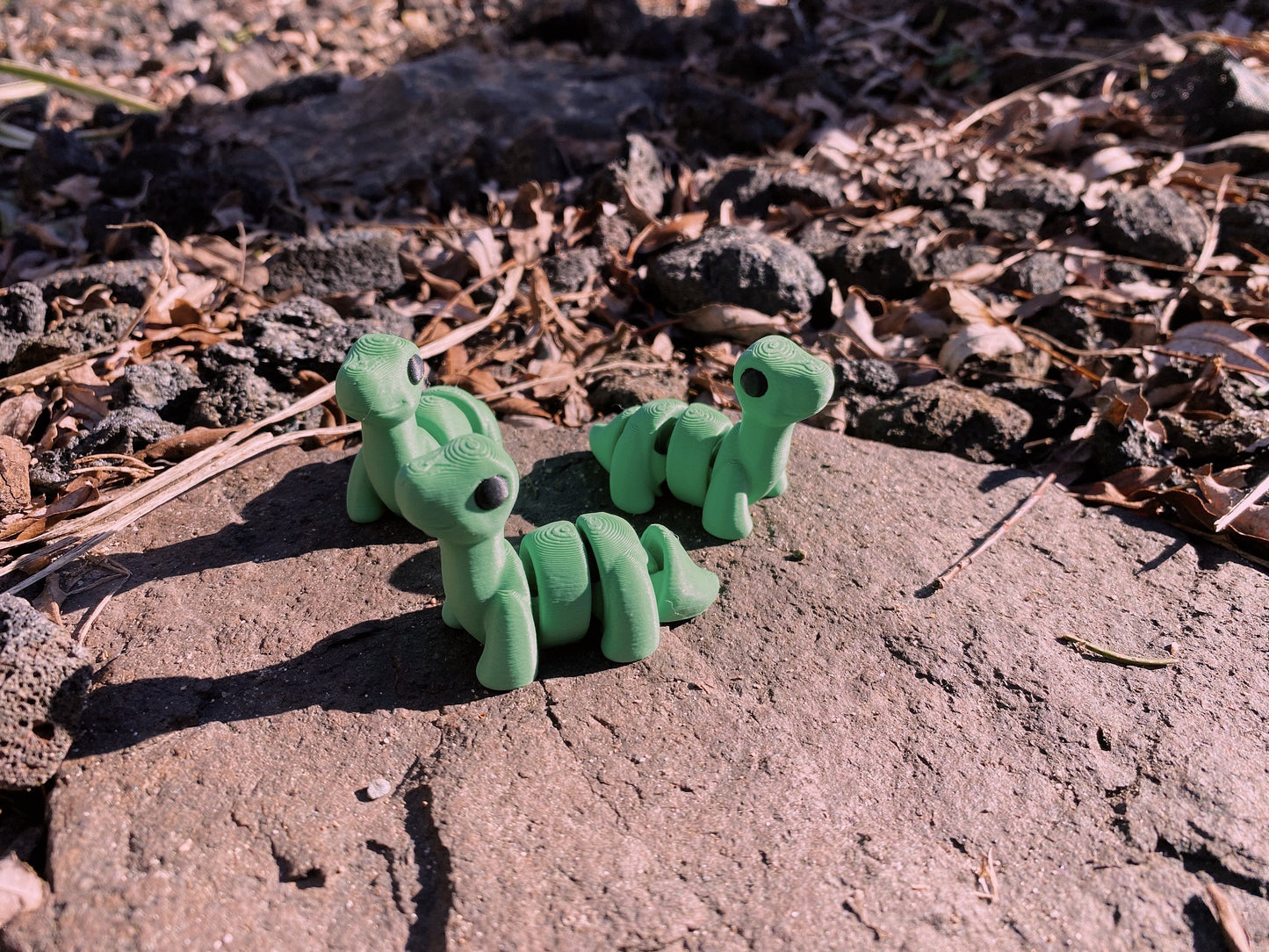 3D Printed Articulated Fidget Brontosaurus