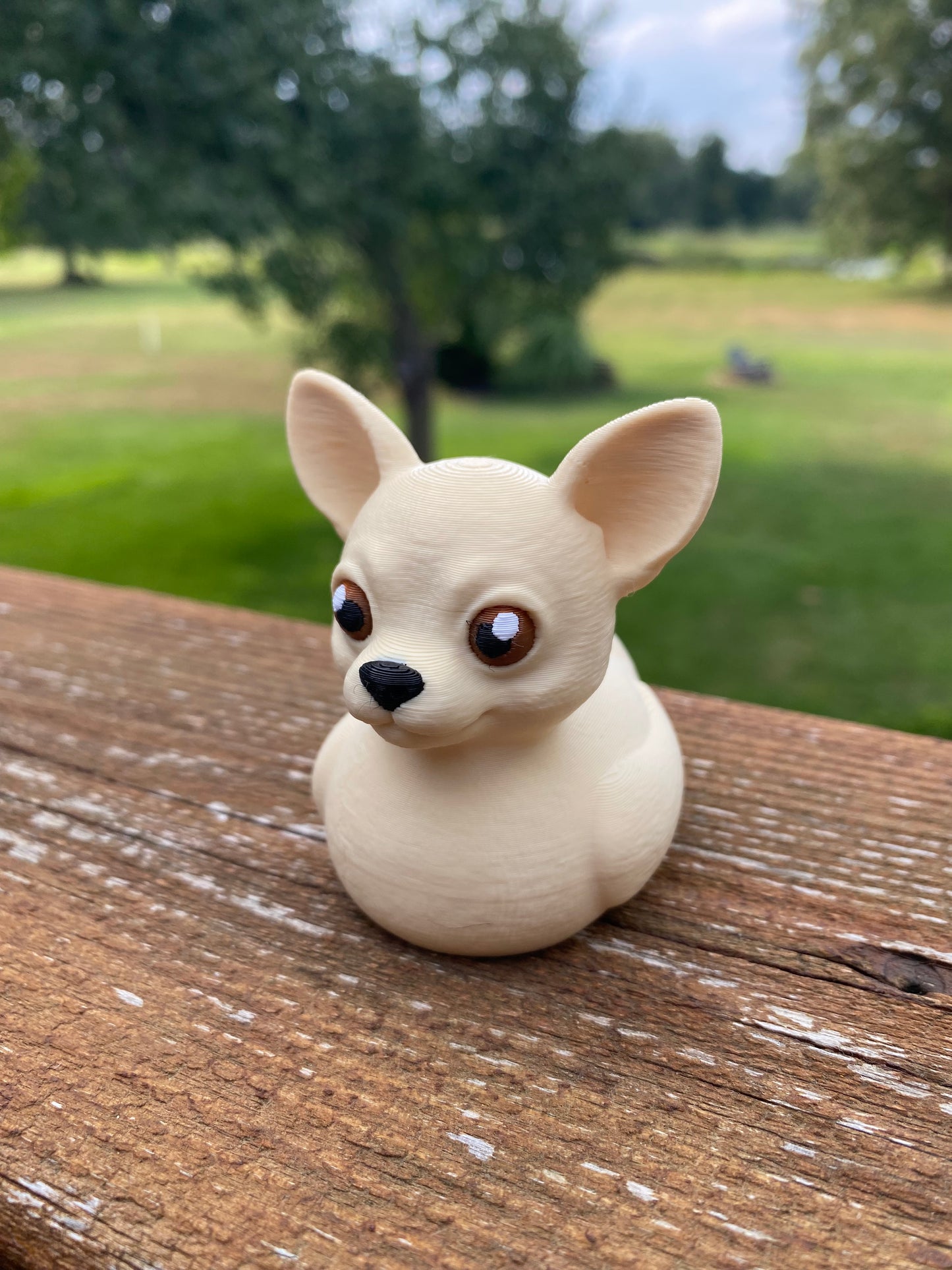 Chihuahua Duck Miniature Figurine For Jeep Wrangler Dashboard 3D Printed