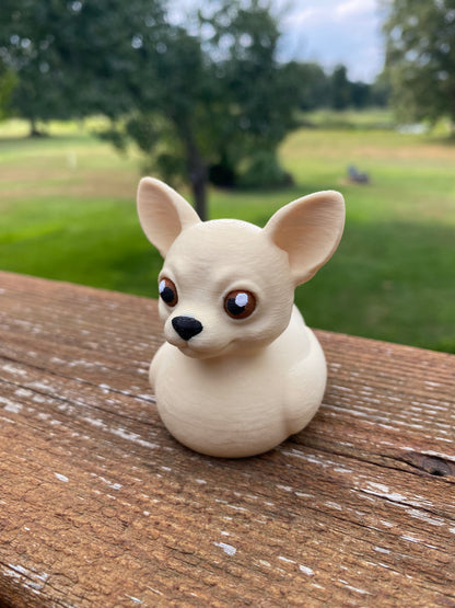 Chihuahua Duck Miniature Figurine For Jeep Wrangler Dashboard 3D Printed