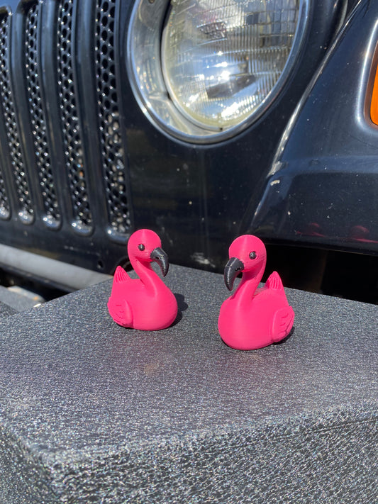 Flamingo Duck Miniature Figurine For Jeep Wrangler Dashboard