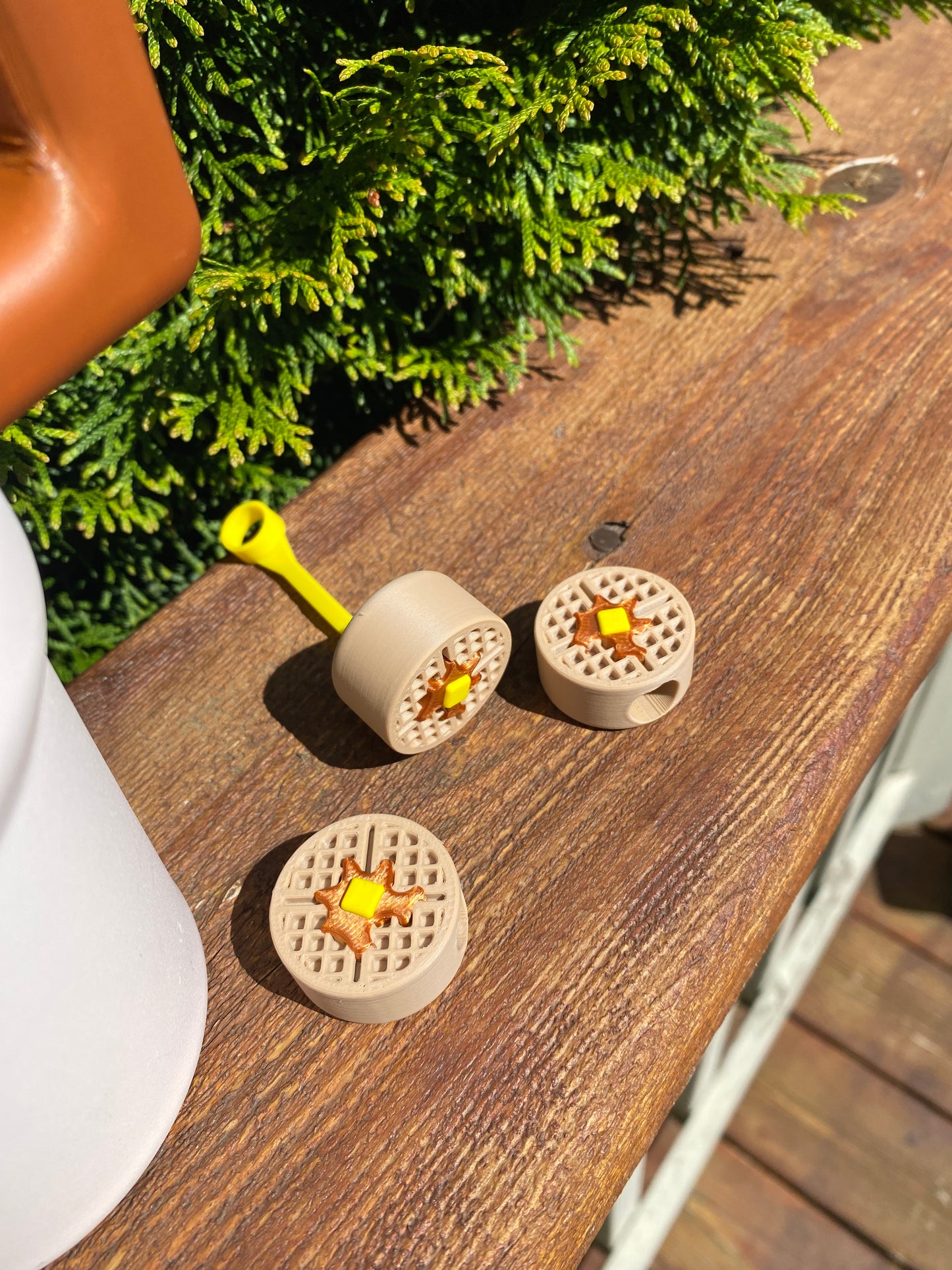 Waffle Straw Topper/ Charm for Stanely Tumblers and other 9.5mm Straws