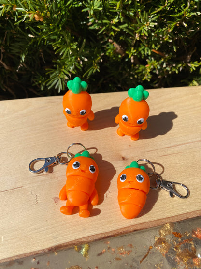 Carrot Fidget Toys and Keychains Easter Bunny Cute Spring