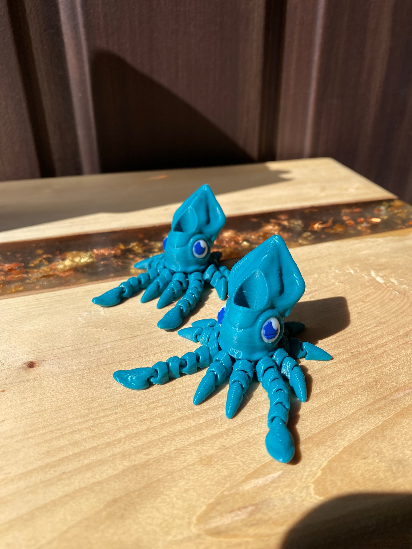 Articulated Squid Sea Life Ocean Inspired Straw Topper/ Charm for Stanely Tumblers and other 9.5mm Straws