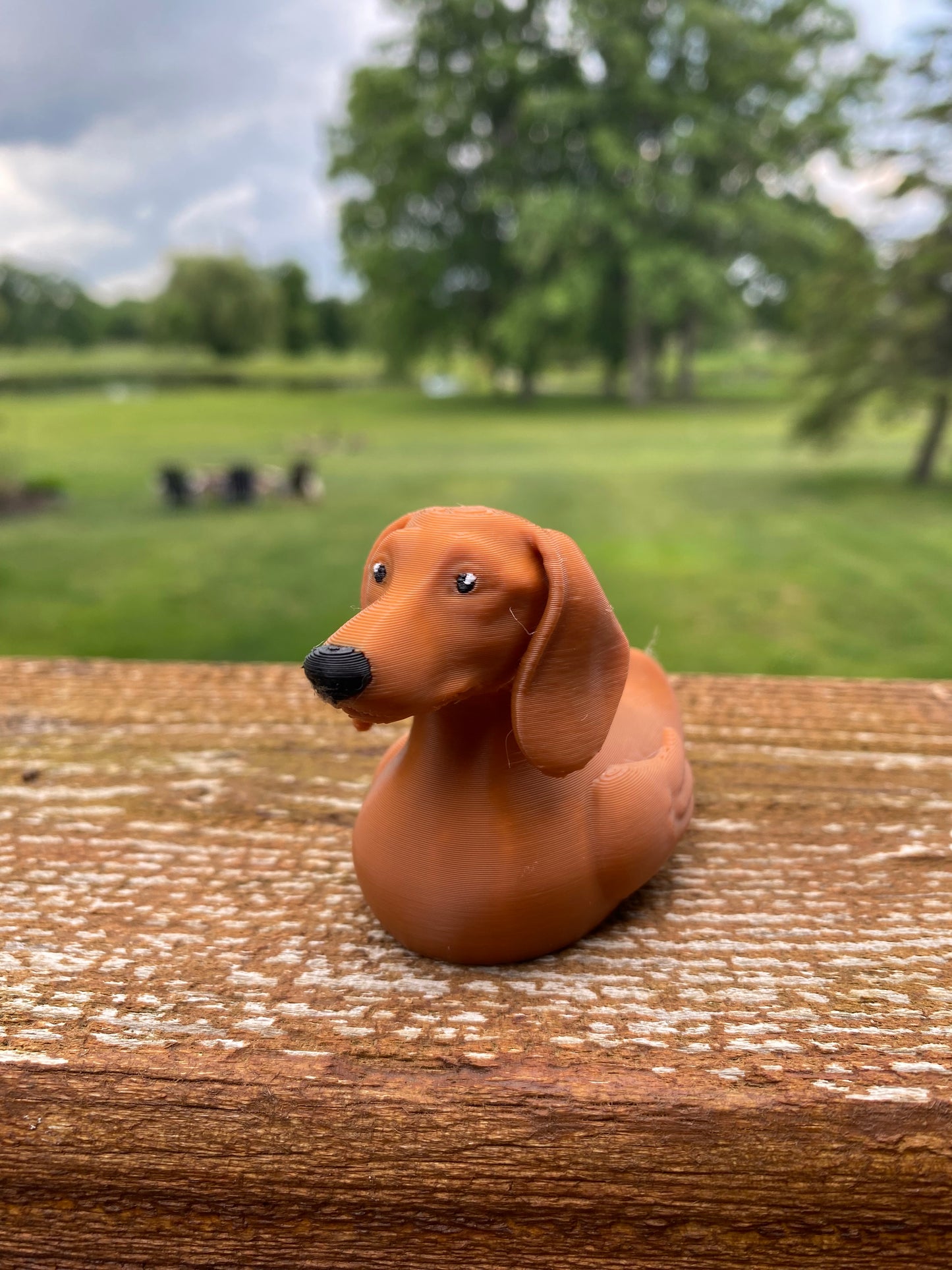 Dachshund Duck Miniature Figurine For Jeep Wrangler Dashboard 3D Printed