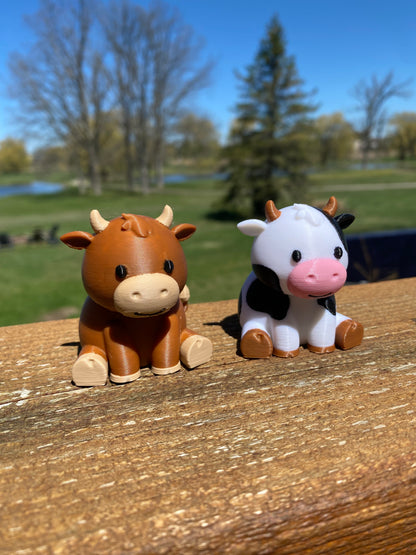 3D Printed Moo Moo Subaru Dashboard Cows