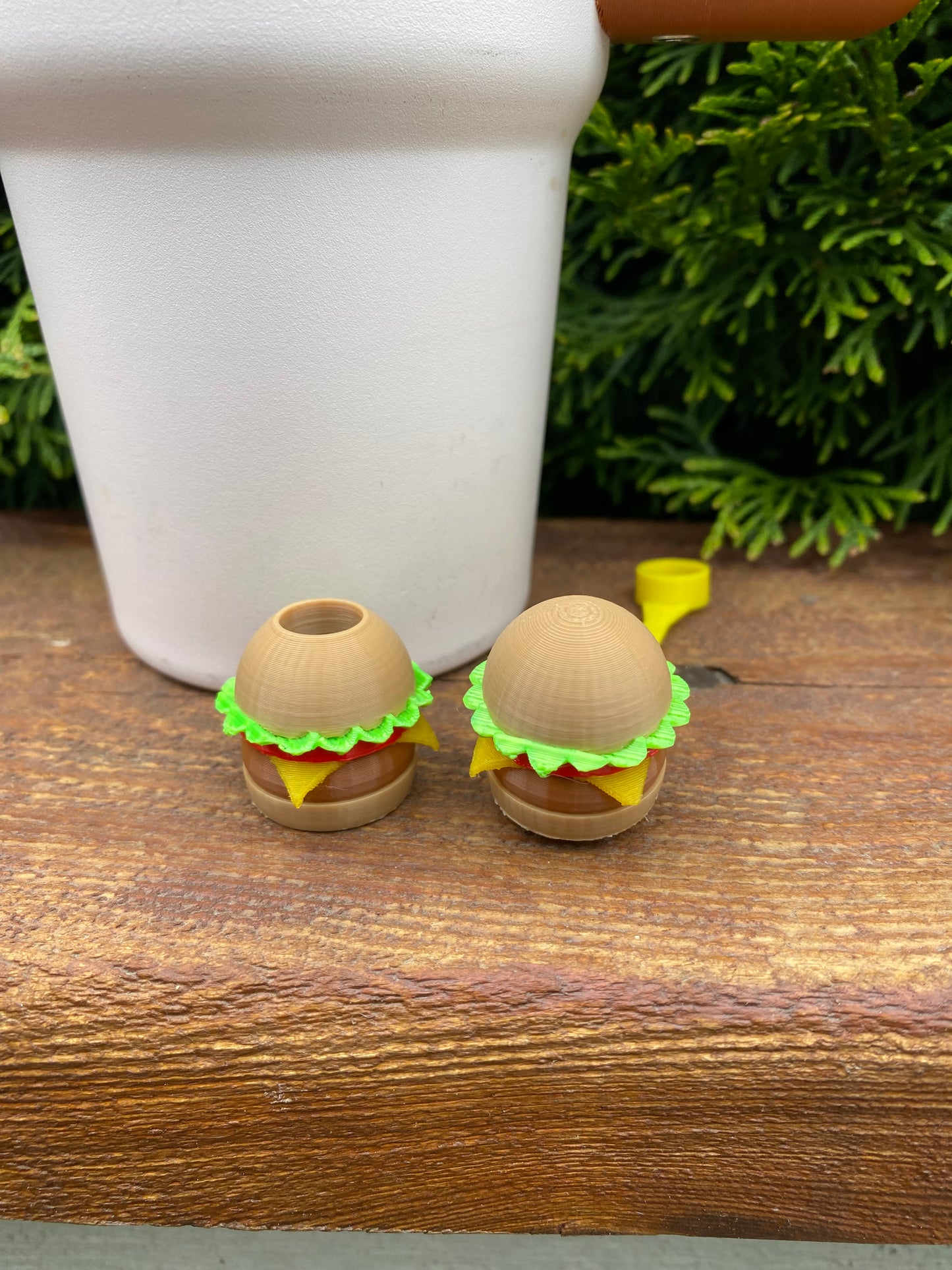 Cheeseburger Straw Topper/ Charm for Stanely Tumblers and other 9.5mm Straws