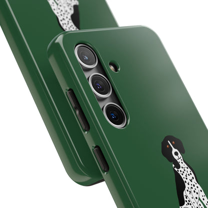 Black GSP Dark Green Tough Phone Cases