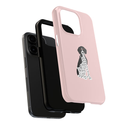 Black GSP Light Pink Tough Phone Cases