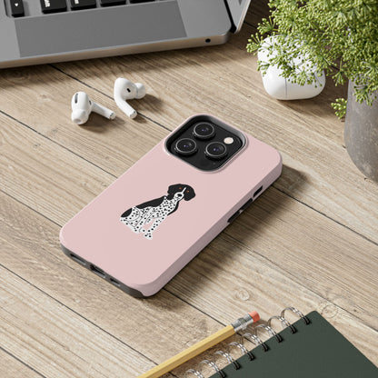 Black GSP Light Pink Tough Phone Cases