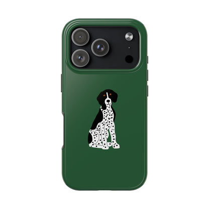 Black GSP Dark Green Tough Phone Cases