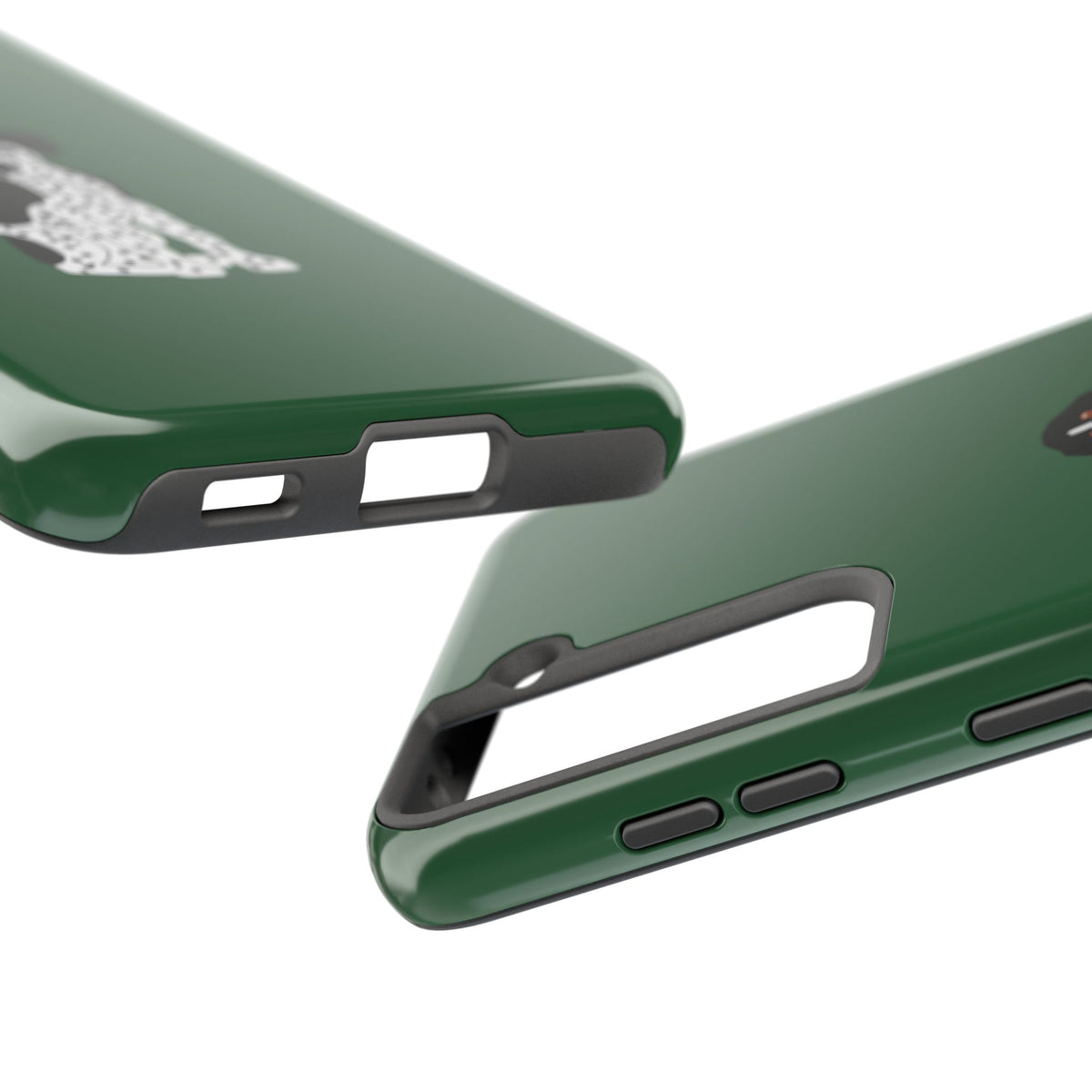 Black GSP Dark Green Tough Phone Cases