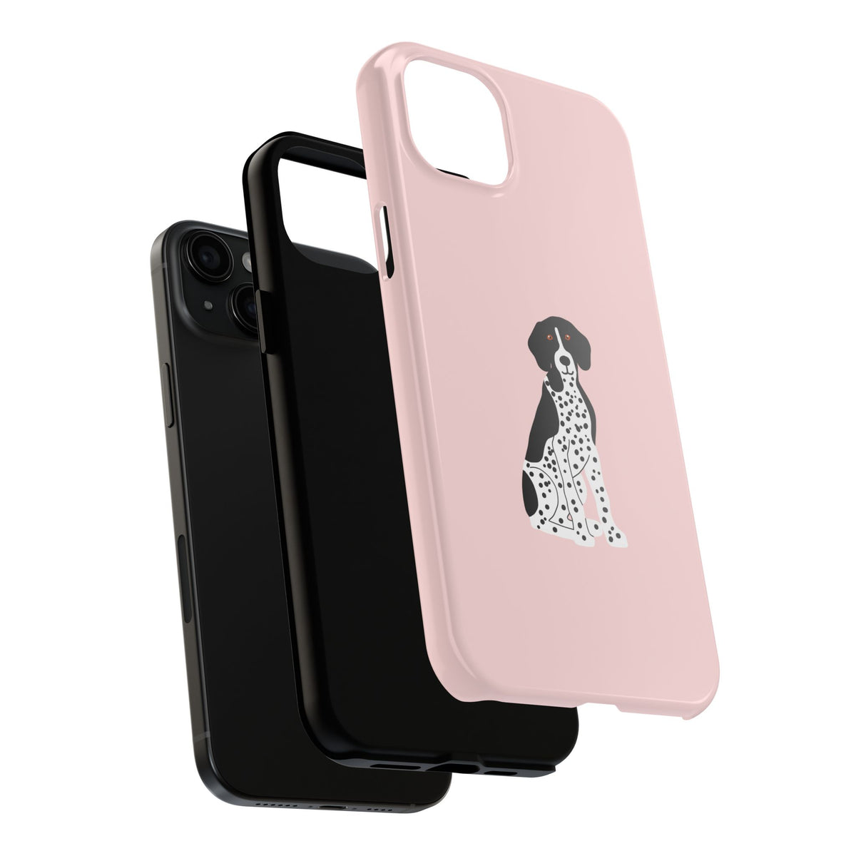 Black GSP Light Pink Tough Phone Cases