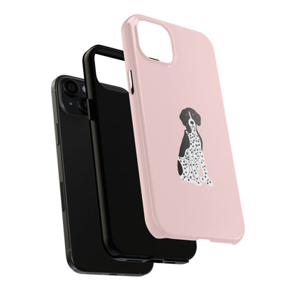 Black GSP Light Pink Tough Phone Cases
