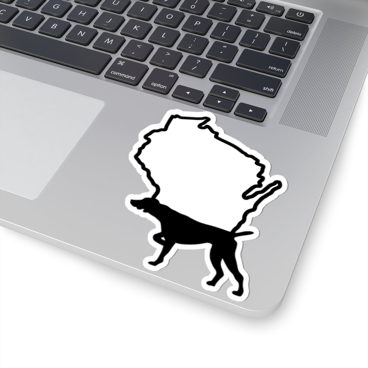 Wisconsin Outline German Shorthaired Pointer Silhouette Kiss-Cut Stickers