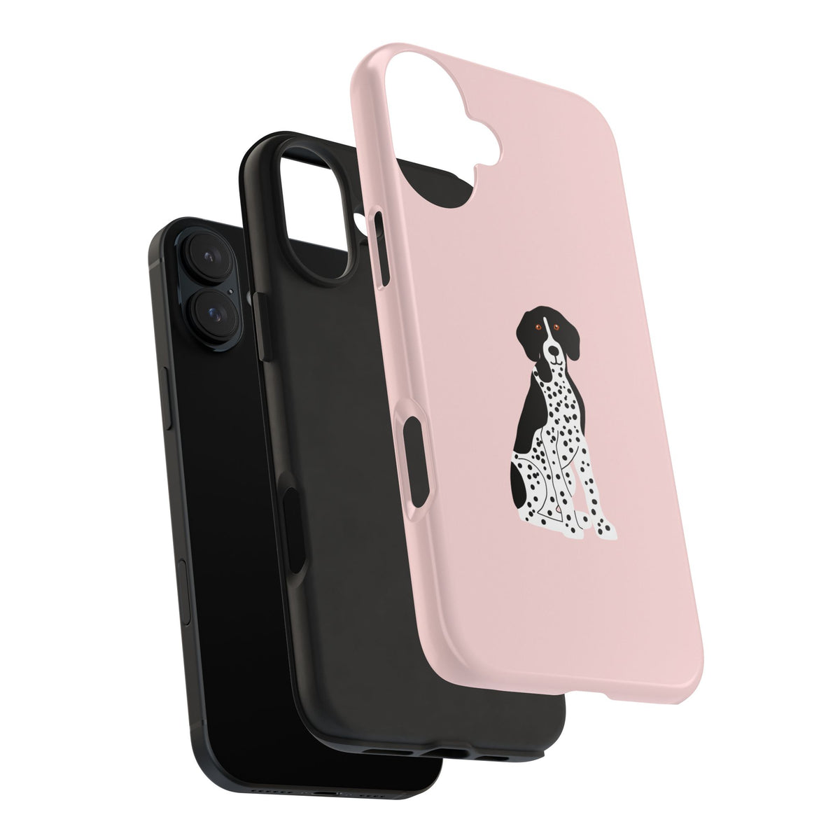 Black GSP Light Pink Tough Phone Cases