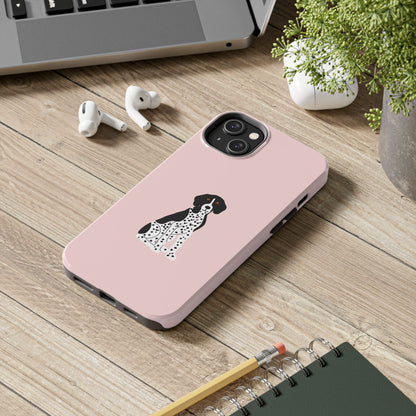 Black GSP Light Pink Tough Phone Cases