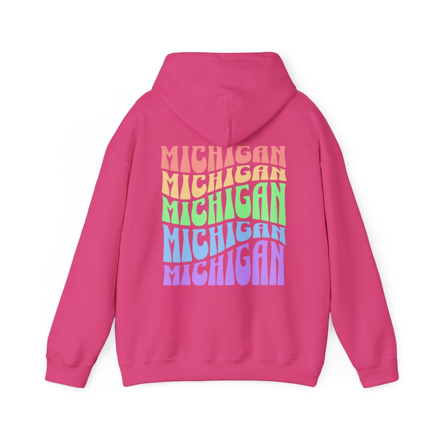 Unisex Michigan Groovy Trendy Vintage Hoodie