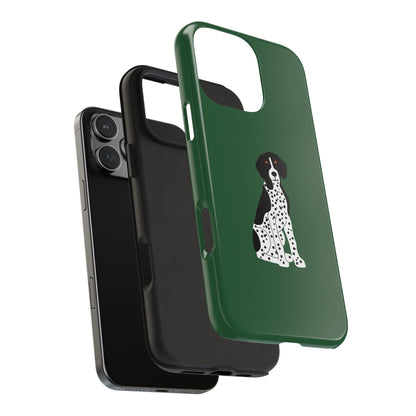 Black GSP Dark Green Tough Phone Cases