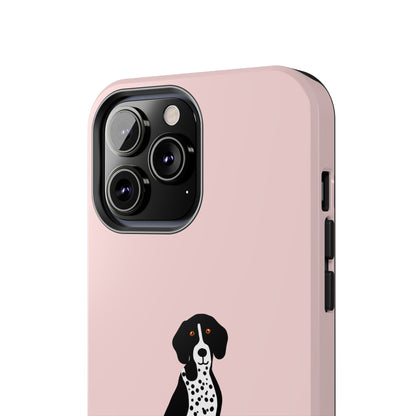 Black GSP Light Pink Tough Phone Cases
