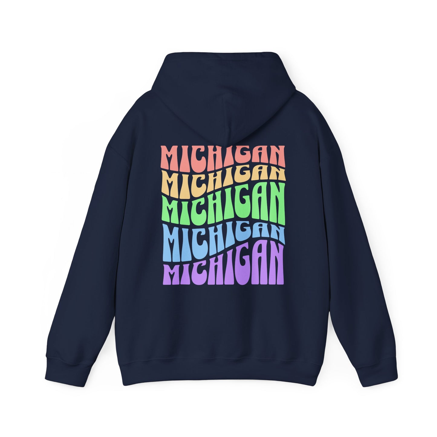 Unisex Michigan Groovy Trendy Vintage Hoodie