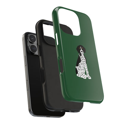 Black GSP Dark Green Tough Phone Cases
