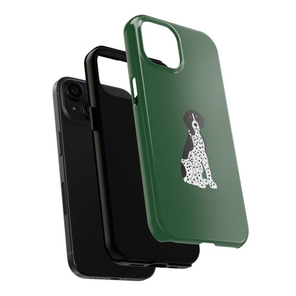 Black GSP Dark Green Tough Phone Cases