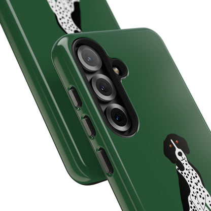 Black GSP Dark Green Tough Phone Cases