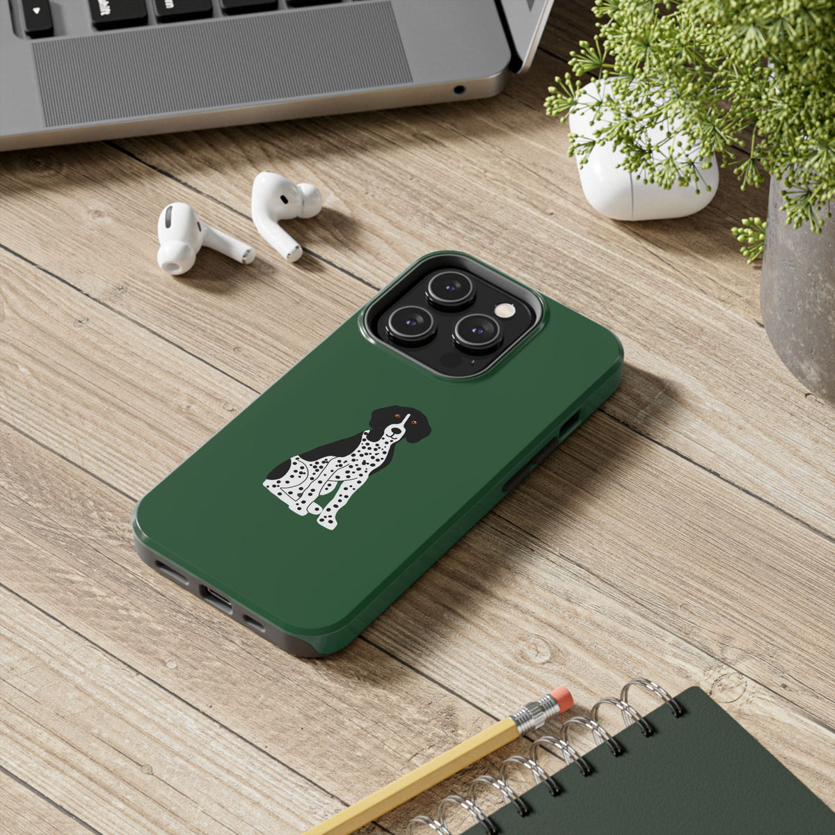 Black GSP Dark Green Tough Phone Cases