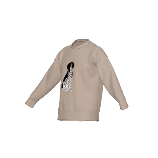 Black GSP Unisex Crewneck Relaxed Fit Sweater