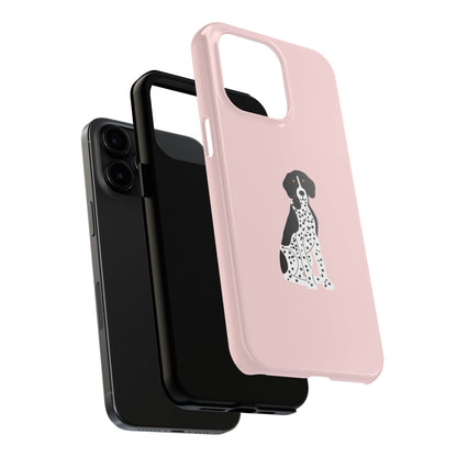 Black GSP Light Pink Tough Phone Cases