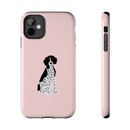 Black GSP Light Pink Tough Phone Cases