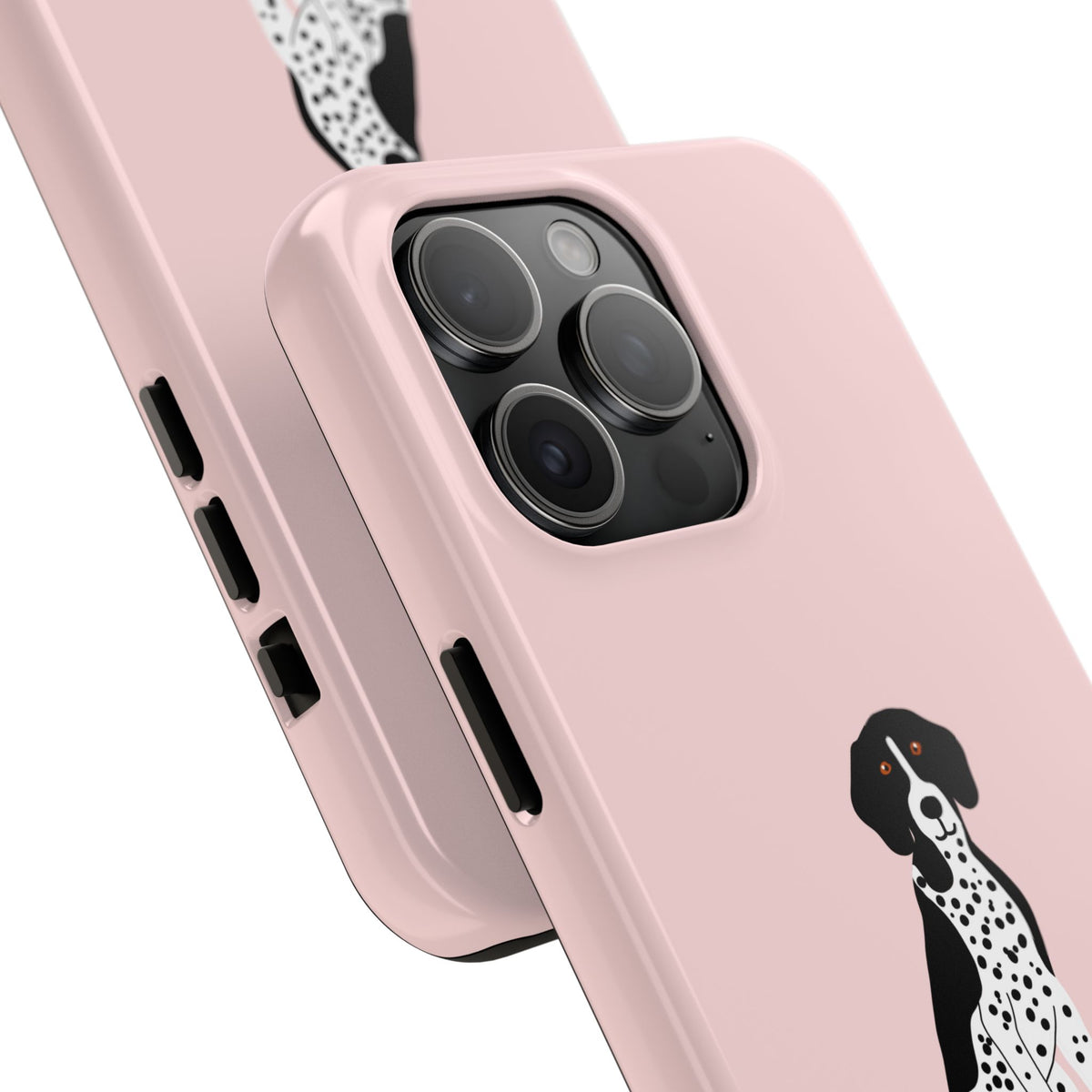 Black GSP Light Pink Tough Phone Cases