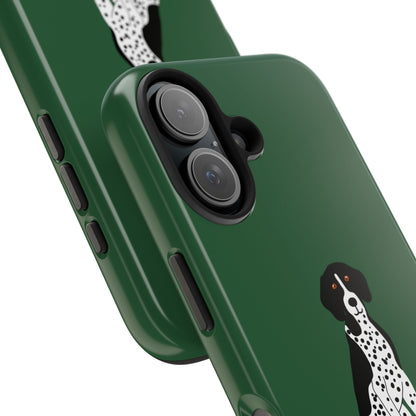Black GSP Dark Green Tough Phone Cases