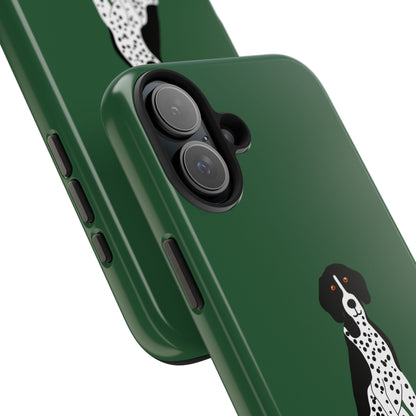 Black GSP Dark Green Tough Phone Cases