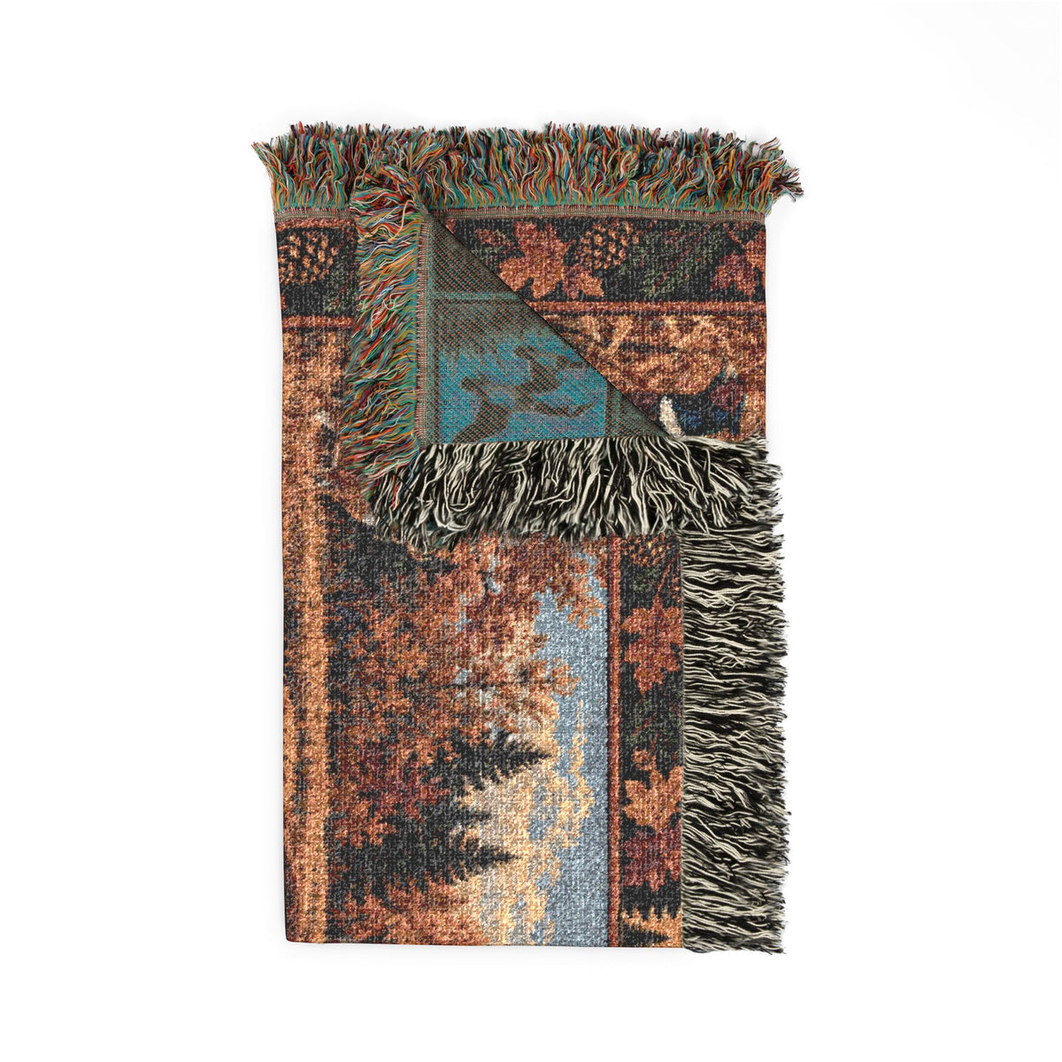 Boykin Spaniel Fall Hunting Scene Woven Blanket
