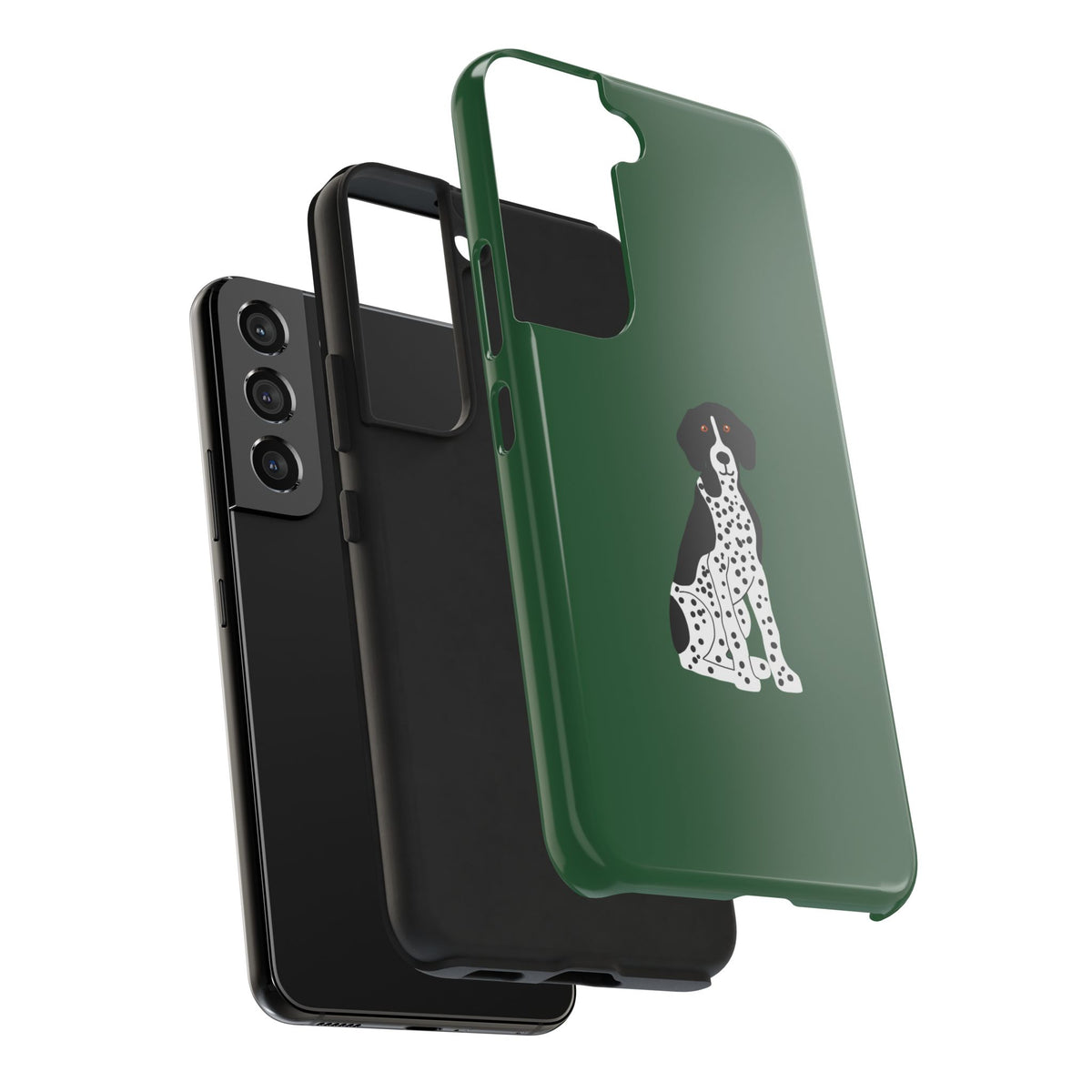 Black GSP Dark Green Tough Phone Cases