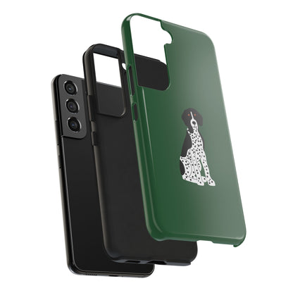 Black GSP Dark Green Tough Phone Cases