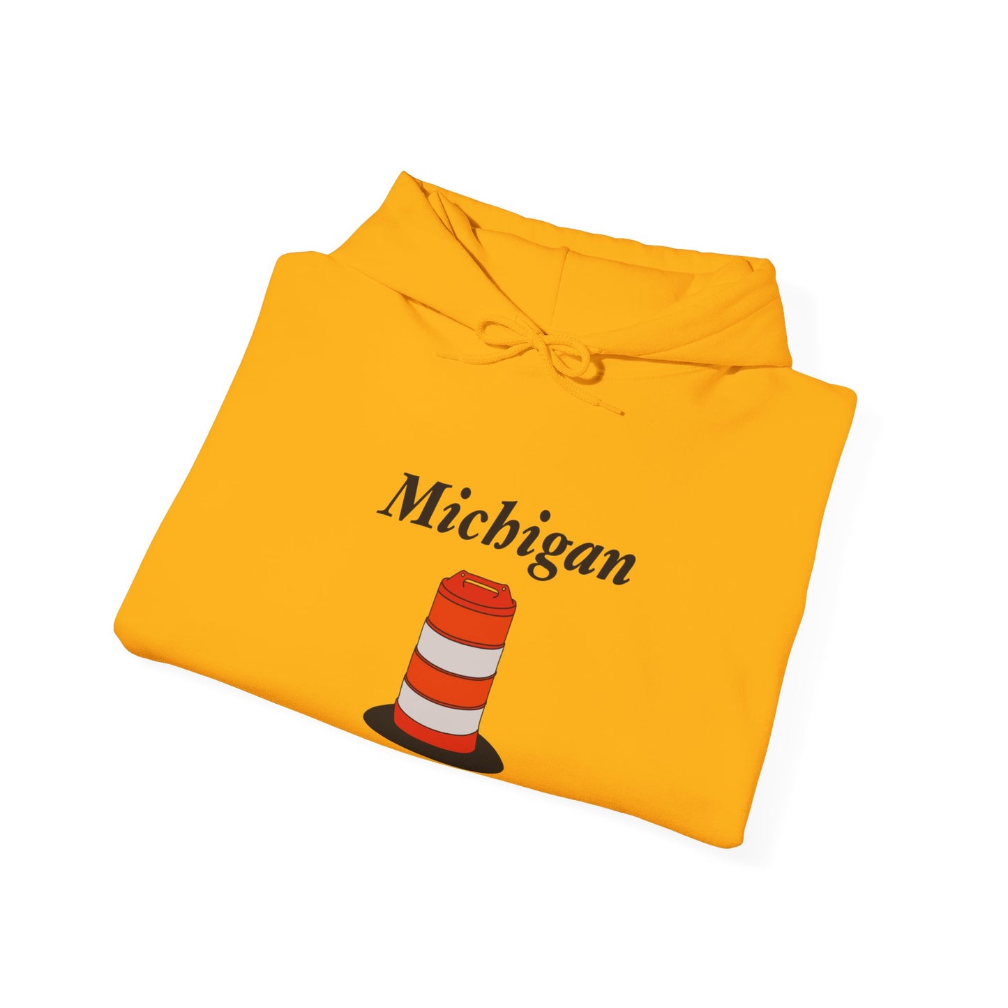 Unisex Simple Michigan State Flower Traffic Cone Hoodie