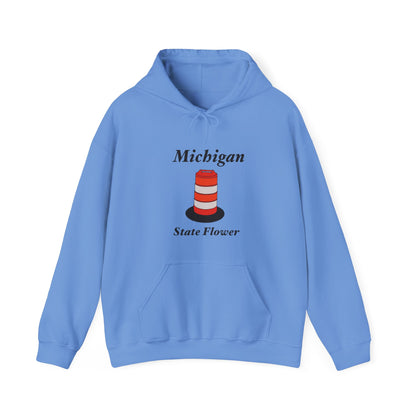 Unisex Simple Michigan State Flower Traffic Cone Hoodie