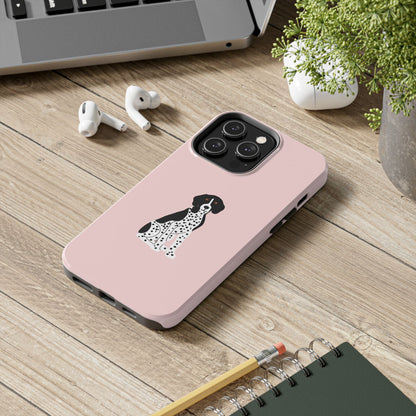 Black GSP Light Pink Tough Phone Cases