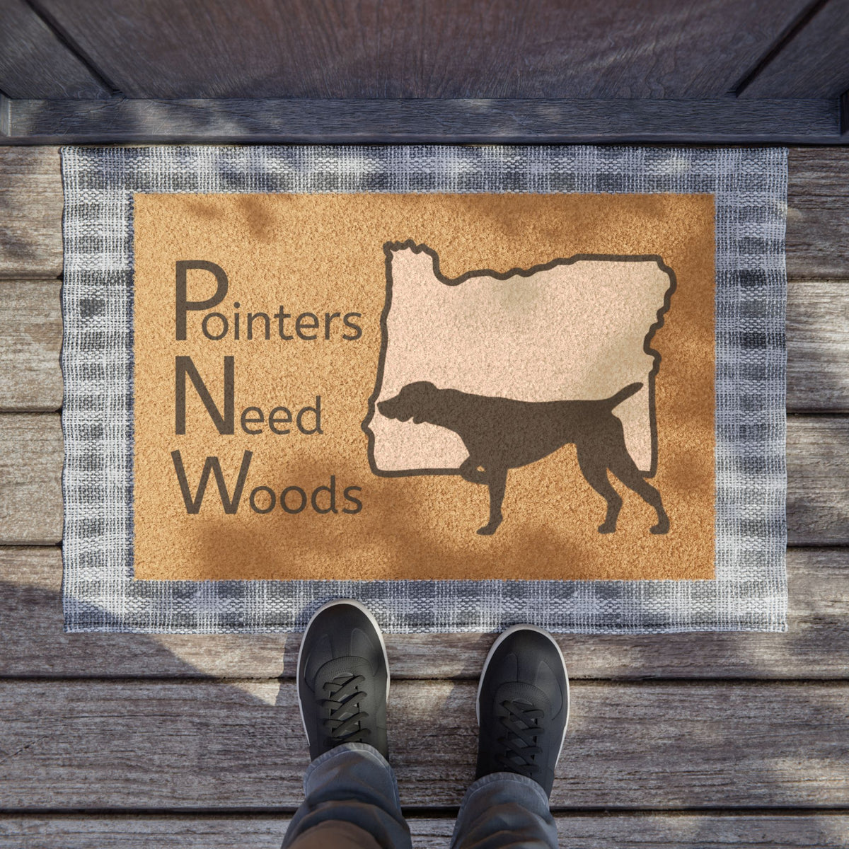 PNW Pointers Need Woods GSP German Shorthaired Pointer Oregon Doormat