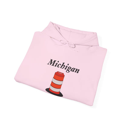 Unisex Simple Michigan State Flower Traffic Cone Hoodie