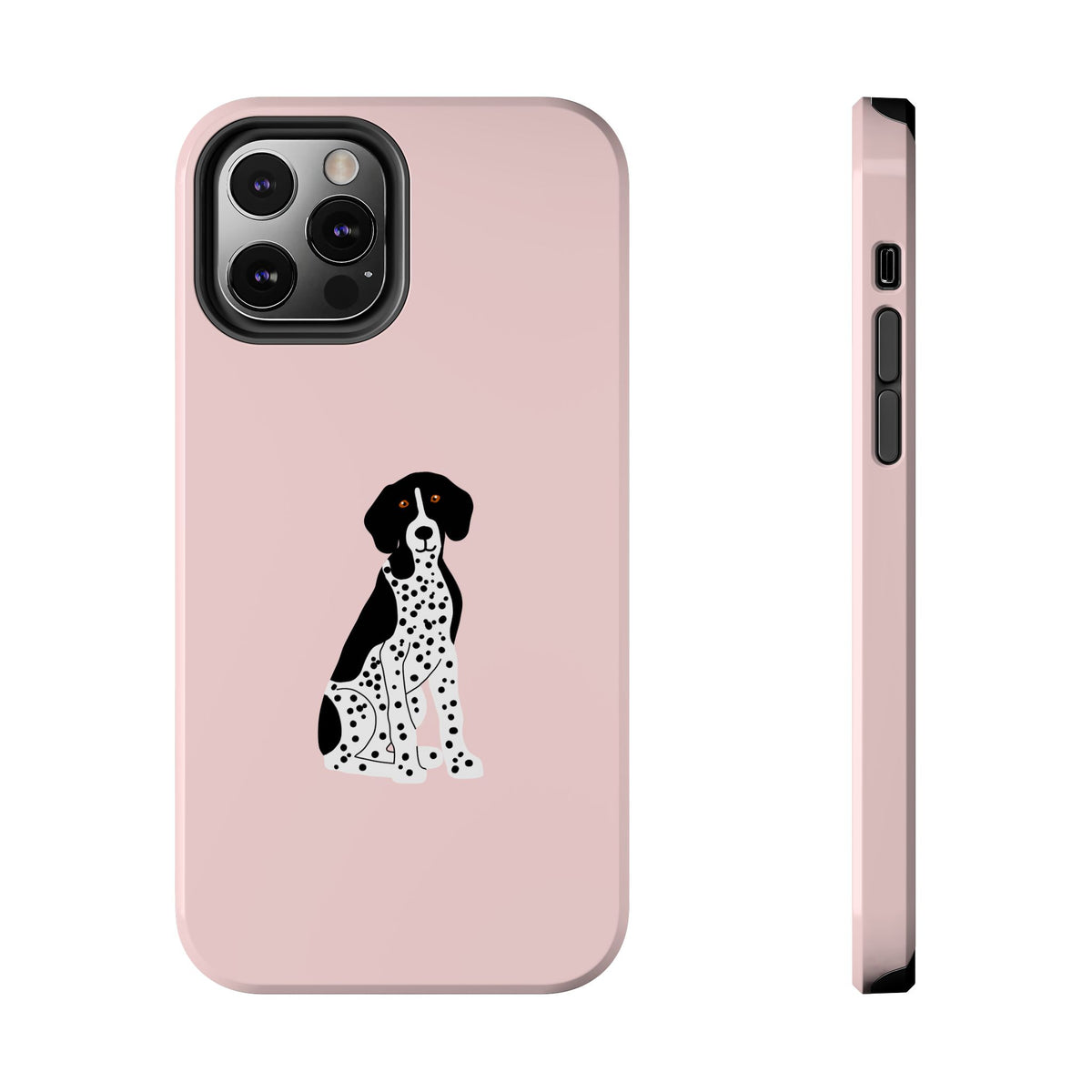 Black GSP Light Pink Tough Phone Cases