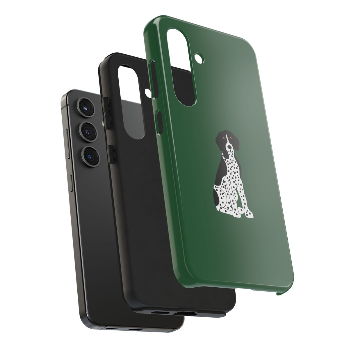 Black GSP Dark Green Tough Phone Cases